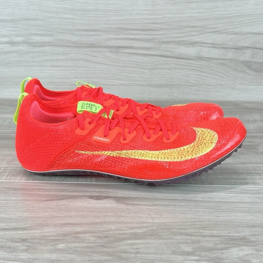 Nike Zoom Superfly Elite 2 Mens Size 9.5 Crimson Track Spike FZ9662-600